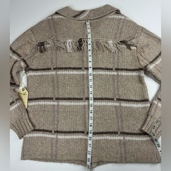 NWT Telluride Long Sleeve Fringe Shacket Cardigan Sweater Womens Size Medium - Picture 10 of 11
